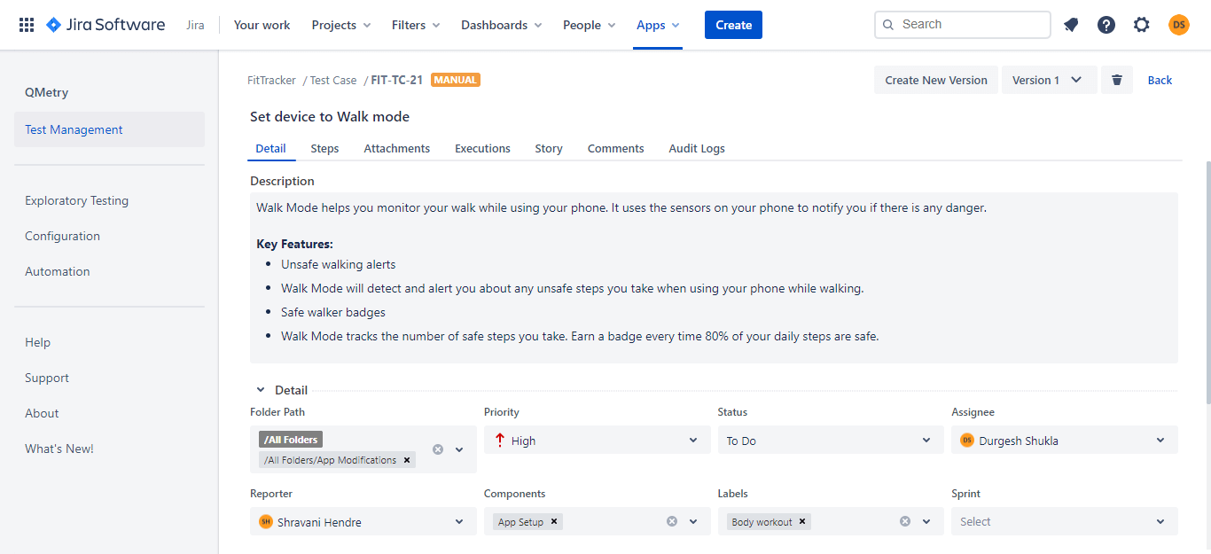 Qmetry Test Management For Jira Devops Agile Qmetry Testing